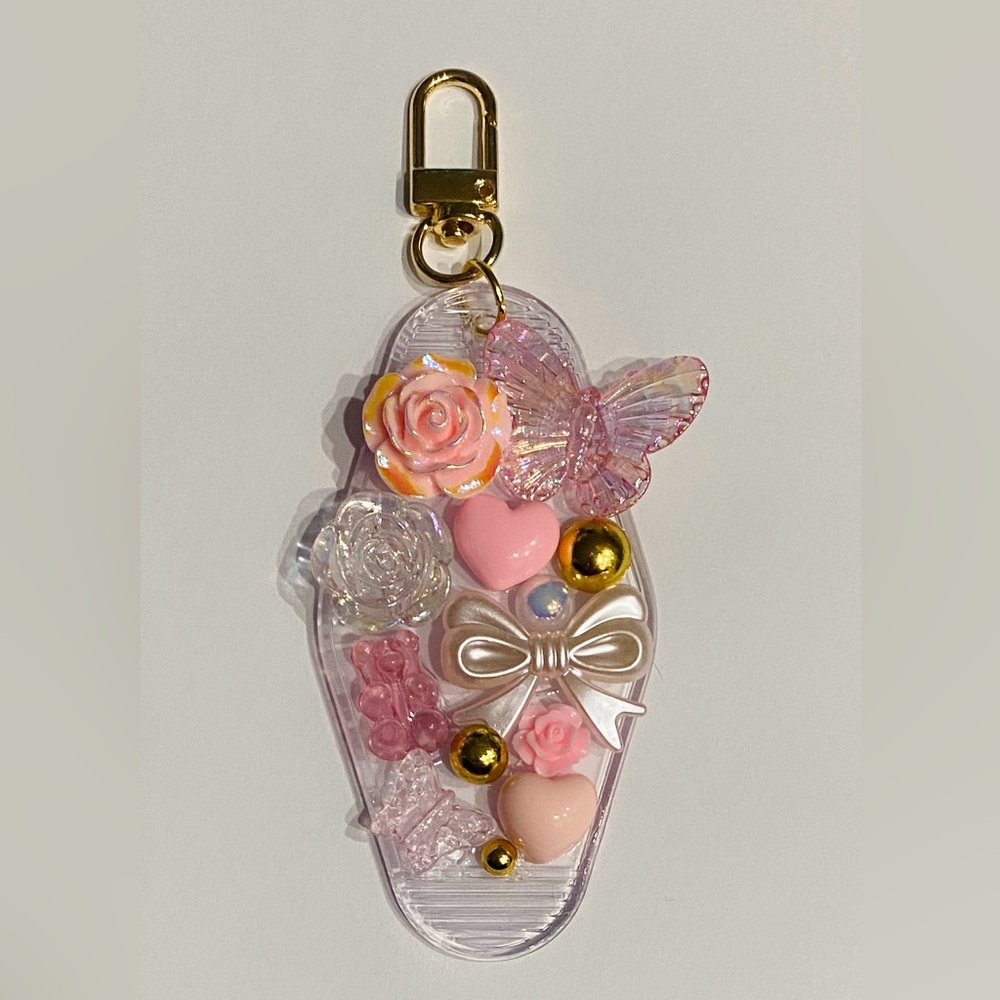 Pink Coquette Motel Keychain